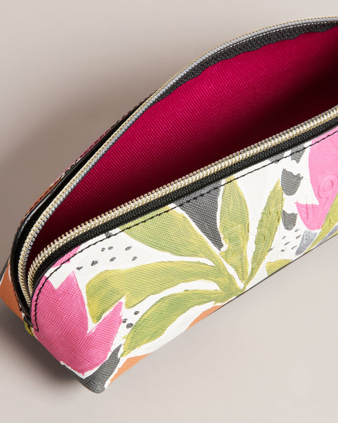 MAGNOLH-Gifts-It's all in the details:The shell of this product is made with 52% recycled polyurethane. Using recycled polyurethane helps divert plastic waste from ending in landfills and helps us to reduce our dependancy on virgin materials. Pencil case Faux leather Floral print Zip fastening Embossed logo- Ted Baker Romania